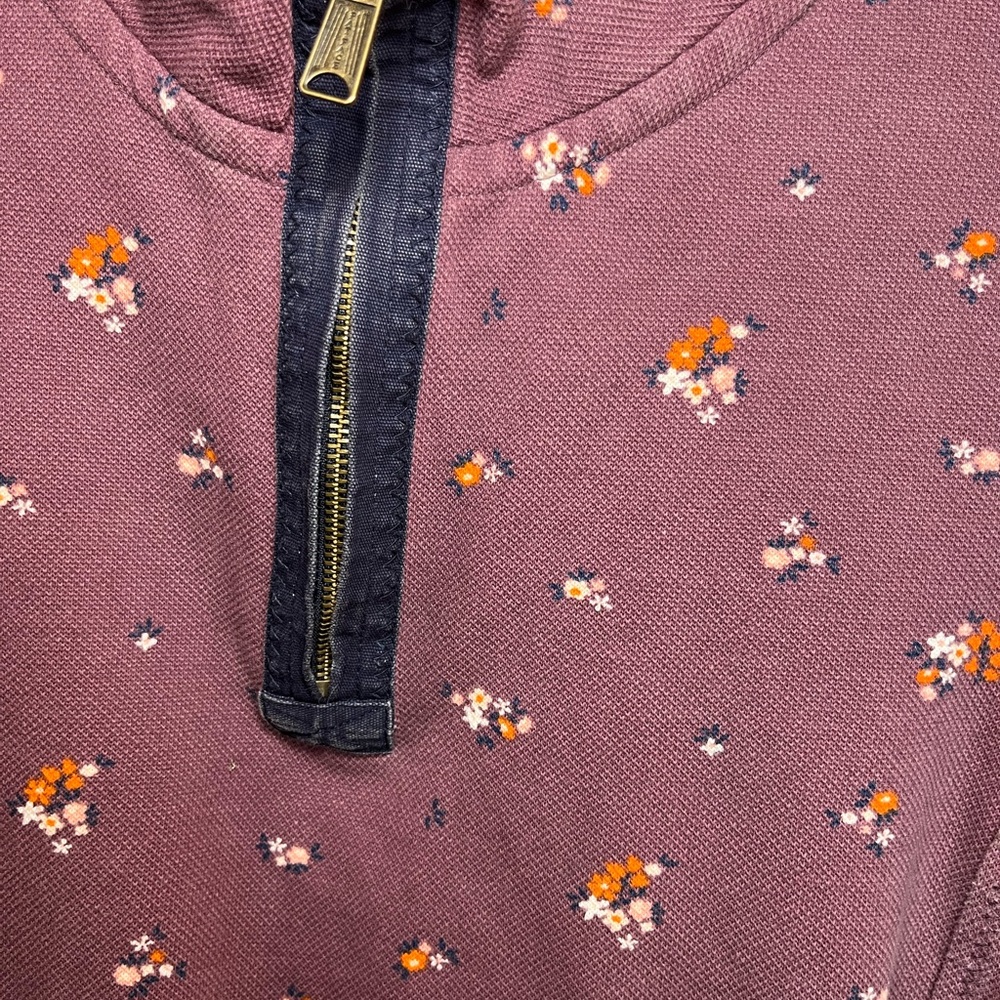 Fat Face Burgundy/Maroon Airlie Pullover with Floral details - Picture 2 of 7